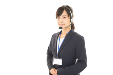 笑顔のオペレーター