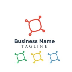 connection vector logo icon