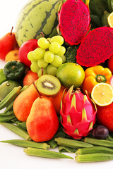 新鮮な野菜と果物