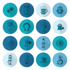 Saint Patricks Day Icon Set
