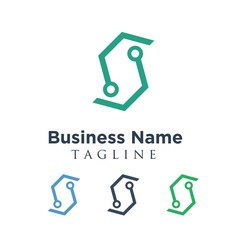 connection vector logo icon