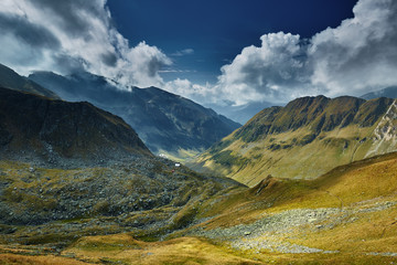 Mountain range landscape