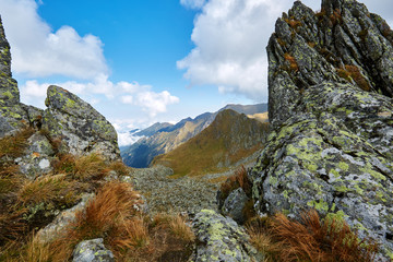 Mountain range landscape