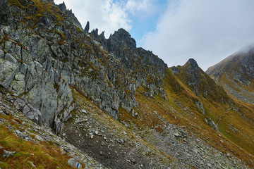 Mountain range landscape