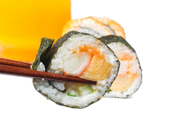 sushi isolate on white
