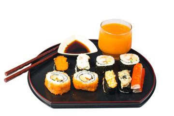 sushi isolate on white
