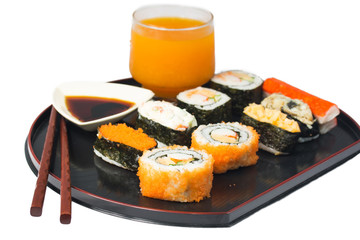 sushi isolate on white
