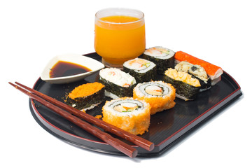 sushi isolate on white
