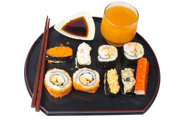 sushi isolate on white
