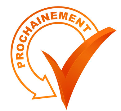 prochainement sur symbole valid&eacute; orange