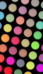 colorful eyeshadows such as fashion background