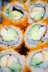 California Maki Sushi with Masago