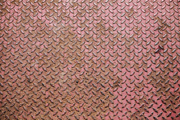 Rusty red rusty floor texture.