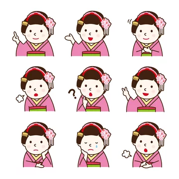 表情 舞妓さん Stock イラスト Adobe Stock