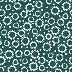 seamless contrast pattern with small flowers on a dark backgroun