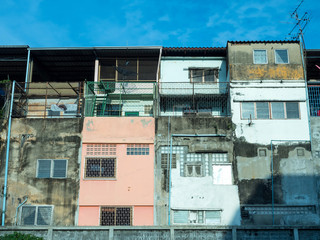 Old resident buildings in Bangkok