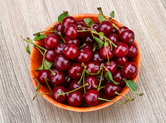 Cherry in the bowl