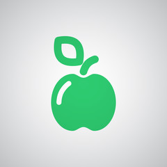 Flat green Apple icon