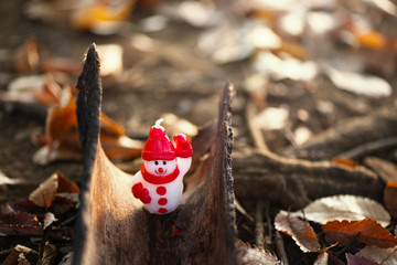 クリスマス　雪だるま