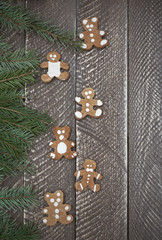 Teddy bear shape sweet gingerbreads