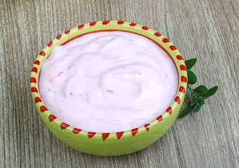 Srawberry yoghurt