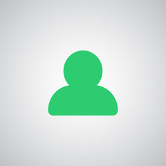 Flat green Profile icon