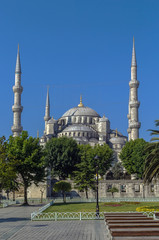 Fototapeta na wymiar view of Sultan Ahmed Mosque, Istanbul