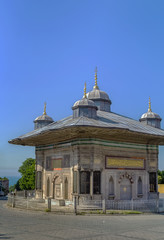 Fototapeta na wymiar Fountain of Ahmed III, Istanbul