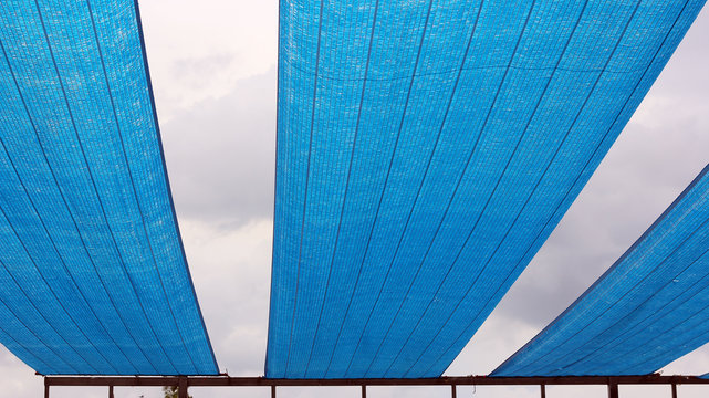 Shading net / A picture of shading net used for swimming pool