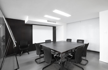 Empty meeting room