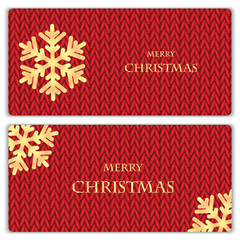 Fototapeta na wymiar Set of Christmas and New Year's backgrounds with place for your