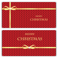 Set of Christmas and New Year's backgrounds with place for your