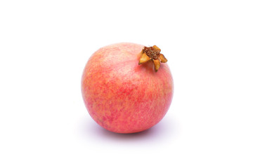 Pomegranate on white background