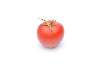 Tomato close-up. isolated on white background