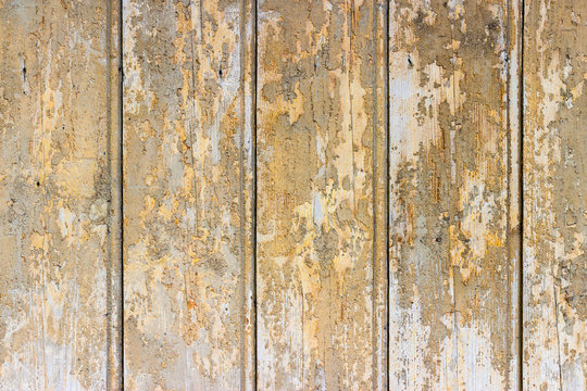 Old painted wood wall - texture or background © madredus