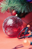 &quot;Decorative ball with garland lights for christmas holiday&quot; Stock photo