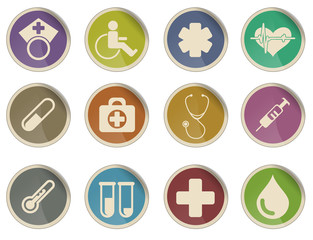 medical icon set