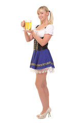 Young and beautiful bavarian girl