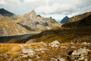 Landschaft auf den Lofoten in Norwegen