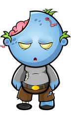 Blue Zombie Character