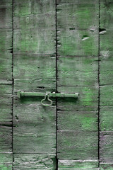 The old green wood texture with natural patterns
