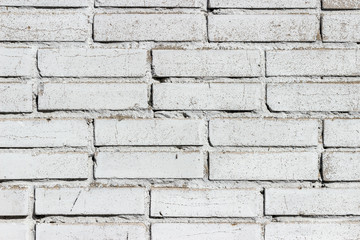Fototapeta premium Background texture of a old white brick wall