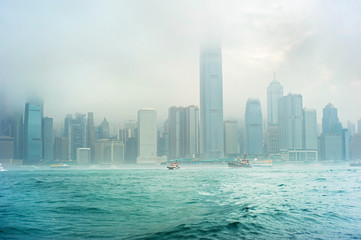 Obraz premium Rainy Hong Kong