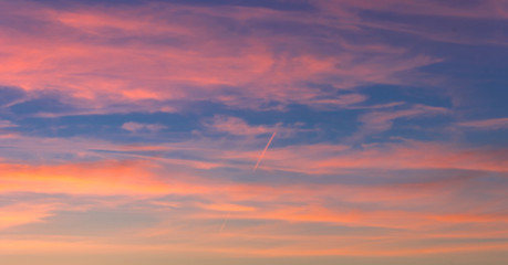 Blurred sunset background