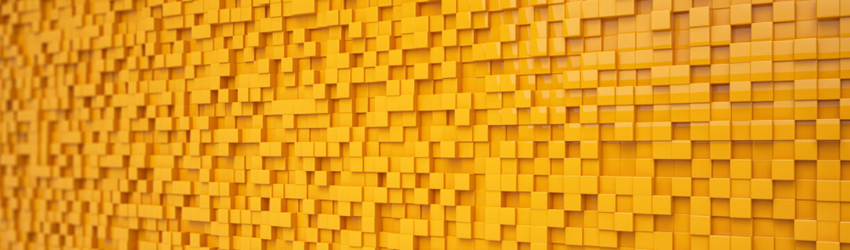 abstrakter Hintergrund aus W&uuml;rfeln in orange