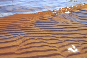 Sea sand texture wave pattern