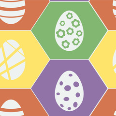 seamless background with Easter eggs for your design