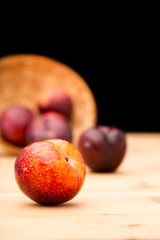 mature natural plums