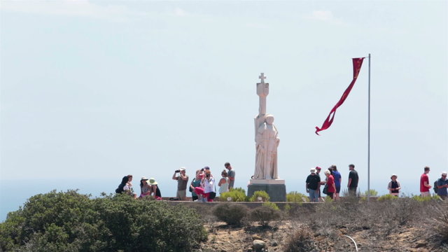 Cabrillo National Monument statue San Diego HD 9184
