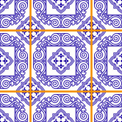 Seamless pattern from tiles.